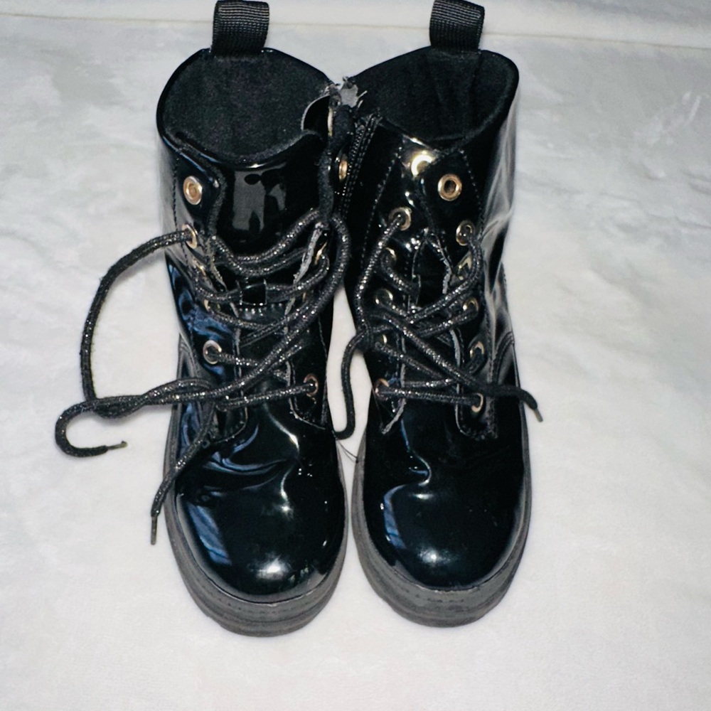 H&M Black Lace-Up Boots